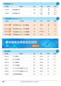 分子生物学甄选产品促销专辑 生工生物生命科学产品与技术服务